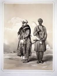 Akalees. Lithograph by L.C. Dickinson, 1844, after Emily Eden. | Wellcome Collection