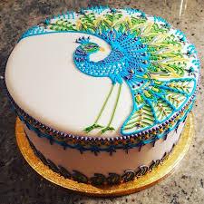 Twitter Henna Cake Peacock Cake Cake Decorating