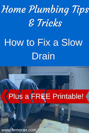 home plumbing how to fix a slow drain