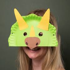21 x 21 cmlike 👍subscribe 🙃 Paper Plate Dinosaur Mask Free Craft Ideas Baker Ross