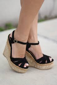 Black And White Sandals With Heel Black Wedges Wedge Shoes Shoes Summer Shoes