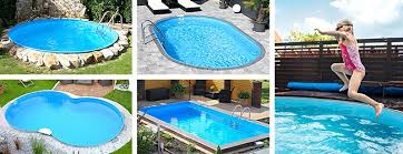 Entdecken Sie Unsere Grosse Pool Vielfalt Egal Ob Rund Oval Achtform Oder Rechteckbecken Bei Uns Fin Kleiner Garten Garten Pool Selber Bauen Gartenpools