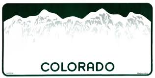 Are you searching for license plate png images or vector? Colorado Blank License Plate