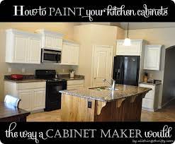 To place a base cabinet 1. How To Paint Your Kitchen Cabinets Professionally All Things Thrifty