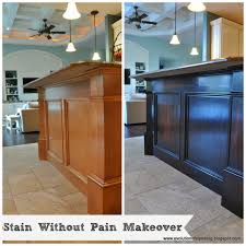 Benefits of gel stain and how to apply diy gel stain cabinets no heavy how to gel stain cabinets with ease gel stain kitchen cabinet makeover. How To Stain Without Pain The Breakfast Bar Evolution Of Style