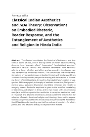 The bloomsbury research handbook of indian aesthetics and the philosophy of art provides an extensive research resource to the burgeoning field of asian aesthetics. 2