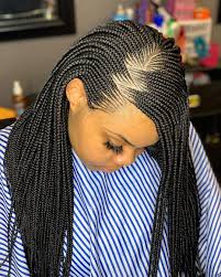 Laylatou On Instagram Side Push Back Braid By Layla Lauderdalebraider Africanbraider Explo Hair Styles African Hairstyles African Hair Braiding Styles