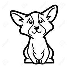 Art block print of white dog angry finger pointing cartoon character | bwc12391614. Dog Cartoon Character Coloring Page Black And White Stock Photo Picture And Royalty Free Image Image 124260179