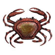 The production company who creates these printed items. Comfy Hour 10 Blue Metal Art Crab Wall Decor Buy Online In Andorra At Andorra Desertcart Com Productid 57455891