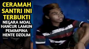 Namun meski demikian ada beberapa hal yang mungkin terlewatkan dari pidato santri. Viral Ceramah Santri Lucu Kang Bimbim Santri Gondrong Youtube