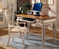 This simple and modern design, computer desk with two drawers can meet the daily storage needs. Hillsdale Wilshire Computer Writing Desk In Antique White 4508d Hillsdale Furniture