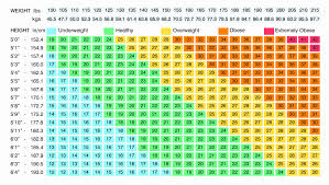 46 qualified weight and height chart 2019