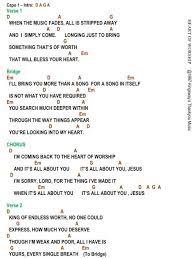 Heart Of Worship Lyrics And Chords Faith And Music Worship Lyrics Ukulele Worship Songs Lyrics And Chords