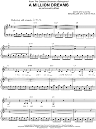 A million dreams is all it's gonna take. Pink A Million Dreams Sheet Music In G Major Transposable Download Print Sku Mn0190482