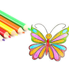 Atk0446pm bisa refill isi 24 washable silky crayon 4124spp paintmate krayon isi ulang anak sekolah mewarnai drawing coloring di lapak sinarbarumakmur bukalapak. Mewarnai Kupu Kupu Dengan Crayon