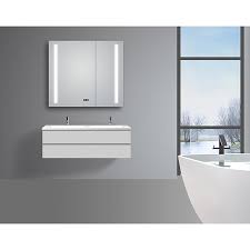 Led Spiegelschrank Aluminio Sun B X H 80 X 70 Cm Mit Beleuchtung Aluminium Bauhaus