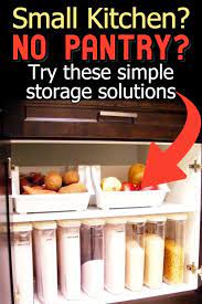 Check spelling or type a new query. 30 No Pantry Ideas Small Kitchen Organization Kitchen Without Pantry Kitchen Hacks Organization