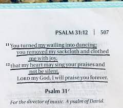 Psalm 30 11 12 Cool Words Prayer Verses Faith Quotes