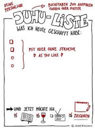 Juhu Liste Was Ich Heute Alles Geschafft Habe Mit Anmerkungen Zum Ausfullen Zeichnung Und Foto Janne Klopper Flipcharts Lettering Flipchart Gestalten