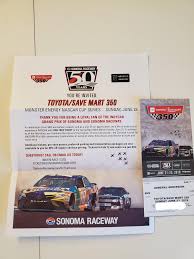 If you have a car that's fifteen years or newer with tires and brakes in good condition, you might be eligible for the performance driving program. Semi Off Topic Sonoma Raceway Sent Me A Free Nascar Ticket For Going To The Indycar Race Last Season Are Ticket Sales Hurting That Badly Indycar