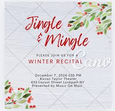 Hi all! Winter recital will be at the Kenan Taylor, 433 Locust Lockport Dec  7 630! Participation fee of $20 is due separately or with tuition by Nov  15. Thanks all! We are so excited!!