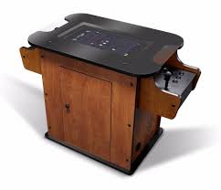 It can sit on top of a desk , an end table , or bar. Arcade Cocktail Cabinet