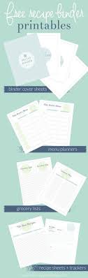 Recipe Binder Meal Plan Printables Recipe Binder Printables Meal Planning Printable Recipe Binder