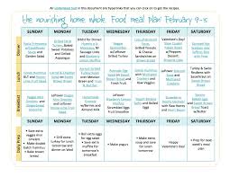 Bi Weekly Whole Food Meal Plan February 2 15 The Better Mom