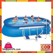 Buy Intex Oval Frame Pool 549 X 305 X 107 28192 At Best Price In Pakistan Easy Set Pools Above Ground Swimming Pools Pool