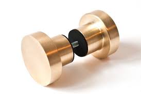 Back to back shower door pull in satin brass (1) model. Brushed Brass Glass Shower Door Knob Shower Door Handle Pull Etsy