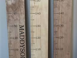 wooden height chart personalised