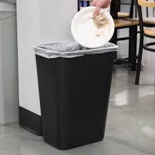 This package contains 60 trash bags (3 rolls with 20 pieces). 41 Quart Trash Can Lavex Janitorial 41 Qt 10 Gallon Black Rectangular Wastebasket Trash Can