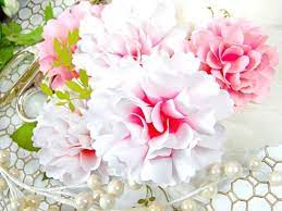 Carnation Paper Flower Templates Paper Flower Template Paper Flowers Easy Paper Flowers
