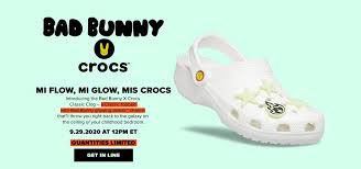 The bad bunny x crocs 'glow up' classic clog sold out quickly but plenty of pairs are available on stockx, ebay and goat. Sneaker Huddle A Twitter Ad Dropping In 1 Hour Bad Bunny X Crocs Classic Glow Clog Get In Line Via Crocs Https T Co T50khwudhd Finish Line Https T Co Vgtn5w3wll Https T Co Bxkwjx0crj