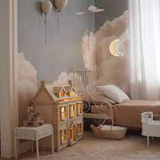 Sweet Dreams Gorgeous Kids Room By Katharinamaria Feauturing Our Blush Clouds Daydream Kidsroom Clouds Clou Kids Room Curtains Kid Room Decor Girl Room