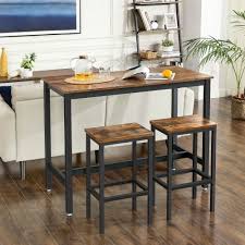 Some kitchens might have a breakfast bar if they don't have an island. Industrial Bar Table Set Bar Table Bar Table And Stools Counter Height Dining Sets Modern Kitchen Counter Stools