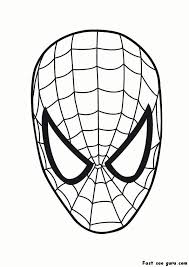 Printable Superheroes Spiderman Maske Coloring Pages Kunst Og Handverk Handverk Kunst