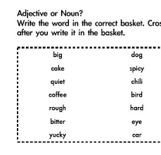 Were tells about more than one noun in the past. Noun And Adjective Assessment