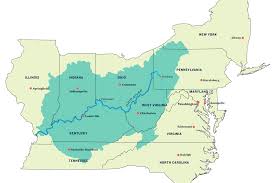 Flowing through or along the border of six states, its drainage basin encompasses 14 states. The Ohio River Defines The Borders Of Five States But Its Pollution Doesn T Stop At State Lines Nrdc