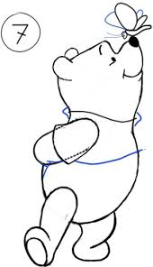 Art drawings drawings nursery drawings winnie the pooh drawing easy drawings disney art disney doodles art eeyore tattoo. How To Draw Winnie The Poo And Butterfly With Step By Step Drawing Lesson How To Draw Step By Step Drawing Tutorials
