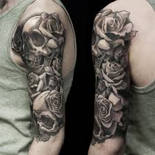 Skull And Roses Sleeve Tattoo Novocom Top