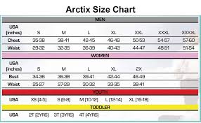 Arctix Size Chart Jpg