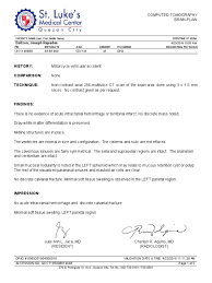 Ct Scan Result Sample Template Pdf Radiology Ct Scan