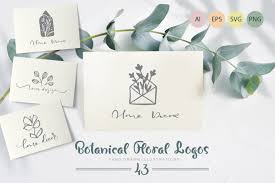 Cartoon, floral, green, oil, palm tree, palmtree, tree. Botanical Floral Logos Svg In Logo Templates On Yellow Images Creative Store