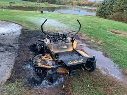 I bought the used riding mower on craigslist last summer. My Lawnmower Caught On Fire Today Wellthatsucks