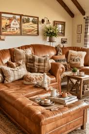 25 Tan Leather Couch Living Room Ideas