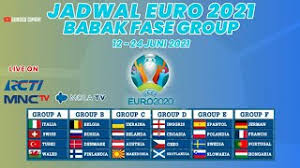Jadwal euro 2020 untuk fase grup. Jadwal Euro 2021 Babak Fase Grup Terbaru Live Rcti Mnc Tv Euro 2020 Youtube
