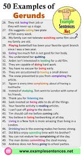 Examples of gerund phrases for each group are given below: 50 Examples Of Gerund Sentences And Phrases Example Sentences Sentences Phrase Communication Skills