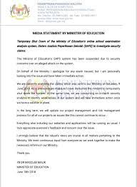 Kementerian pendidikan malaysia telah mengumumkan tarikh pembukaan semula sekolah. Hebahan Malaysia Government Call Centre Facebook