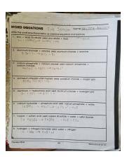 Chemistry Word Equations Worksheet Answer Key 208079 Jpg Word Equations Name Key Write The Word Equations Below As Chemical Equations And Balance 1 Course Hero